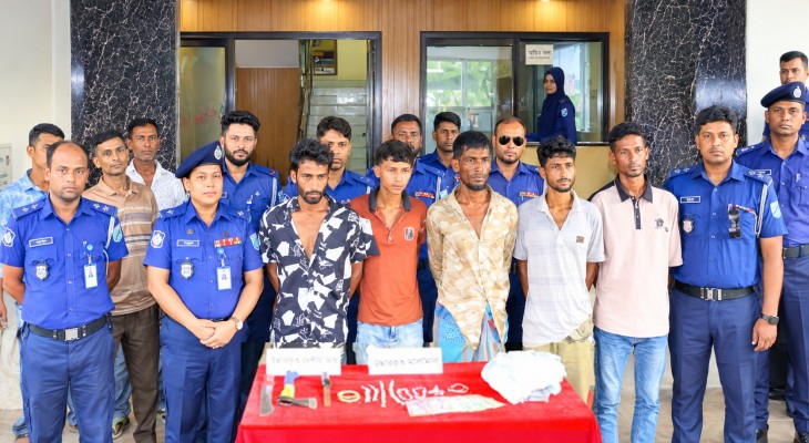 বন্দরে স্বর্ণের দোকানে ডাকাতি: ২৪ ঘণ্টার মধ্যে ৫ জন গ্রেপ্তার ও মালামাল উদ্ধার