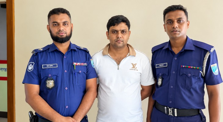 সিদ্ধিরগঞ্জে ২০ লাখ টাকা চাঁদাবাজির মামলায় কৃষকদল নেতা গ্রেপ্তার